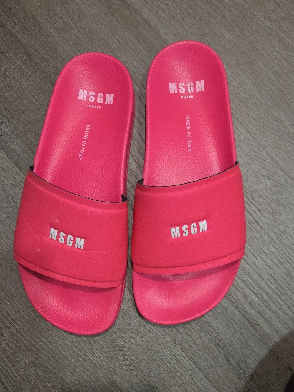 MSGM Women’s Pink slide sandals